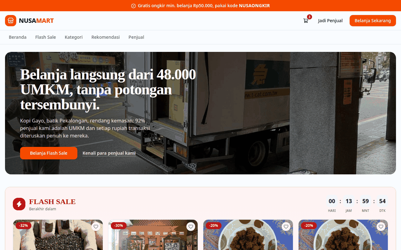 Screenshot NUSAMART