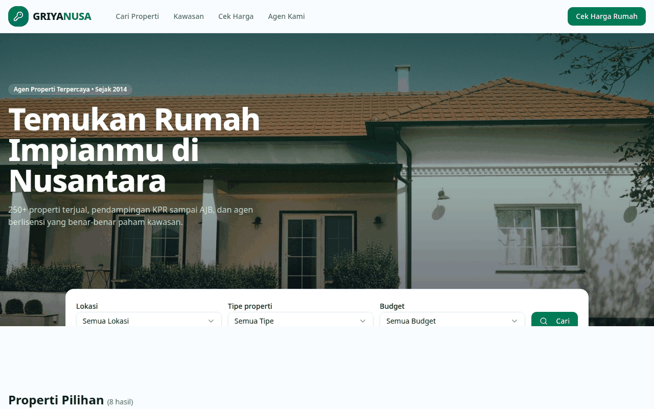 Screenshot GRIYA NUSA