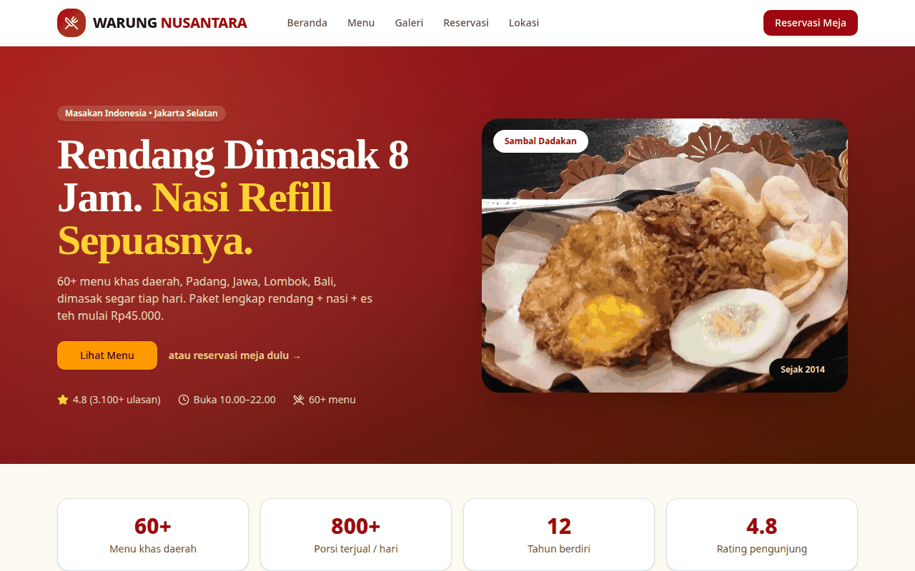 Screenshot WARUNG NUSANTARA