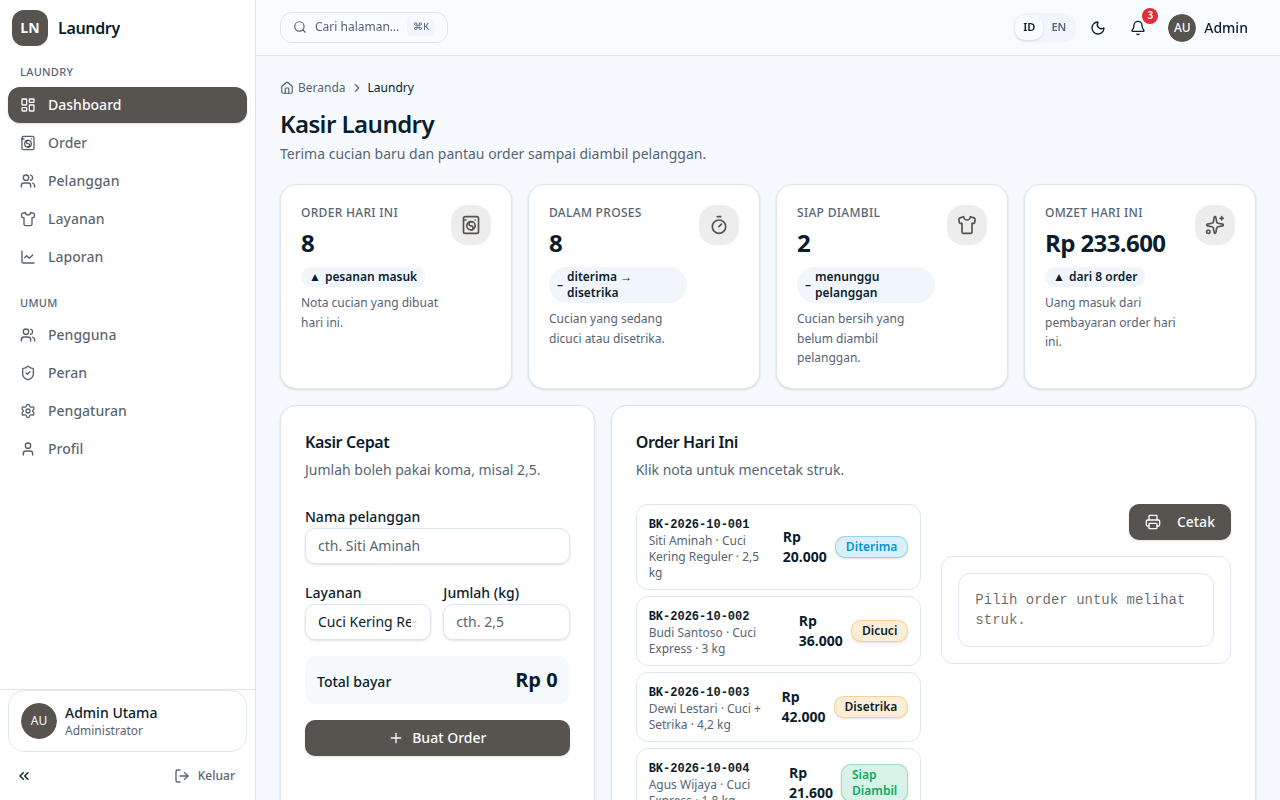 Screenshot Laundry